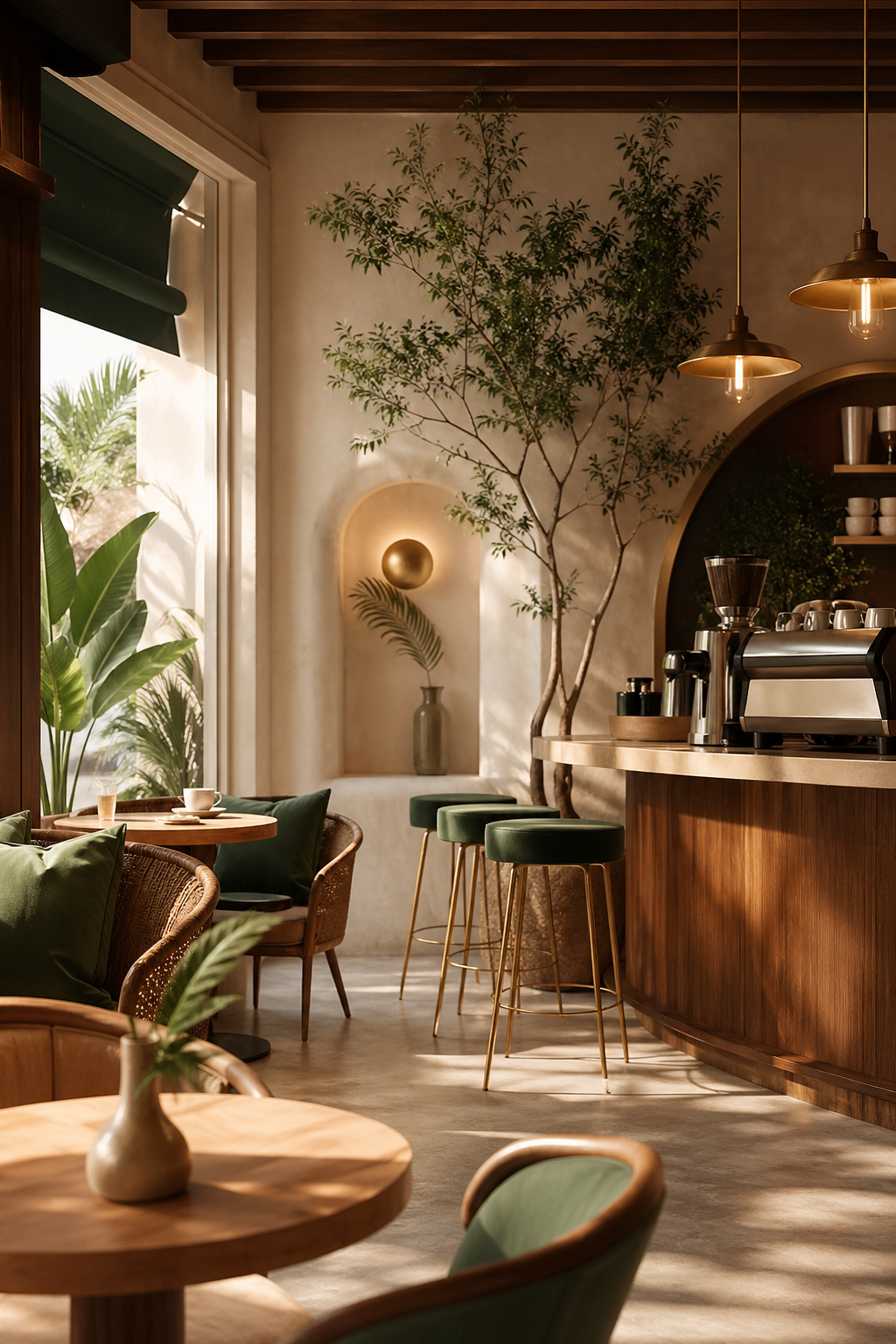 Premium interior coffee shop concept